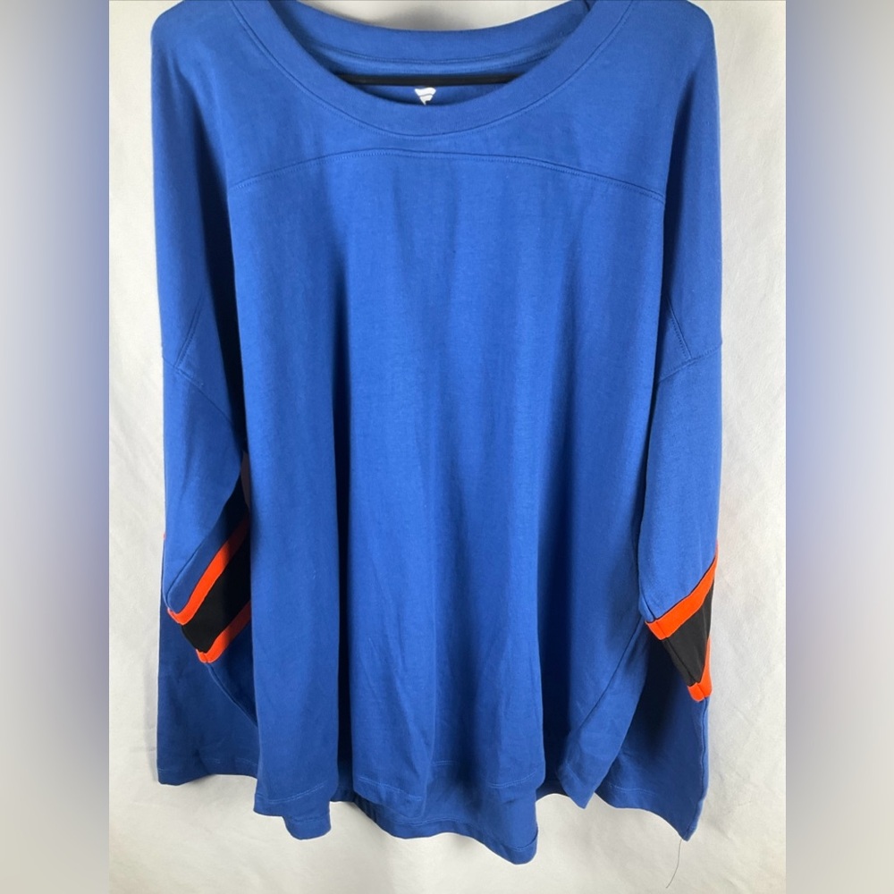 Fanatics Women’s Size‎ 1X Blue Long Sleeve Shirt New Without Tags